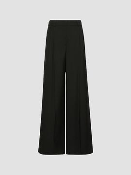 Weekend Max Mara Women's Wide Leg Woollen Cloth Trousers