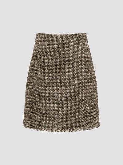 Weekend Max Mara Women's Wool Blend Boucle Short Skirt