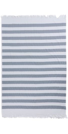 Weezie Weezie Beach Towel Coastal Navy Stripe One