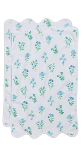 Weezie Weezie Floral Scallop Hand Towel Frances One