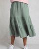 Weird Fish Weird Fish Lathika Tiered Midi Cotton Skirt - 3