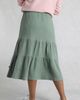 Weird Fish Weird Fish Lathika Tiered Midi Cotton Skirt - 5