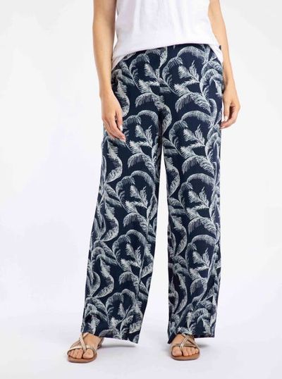 Weird Fish Weird Fish Mounira Printed Wide Leg Trousers