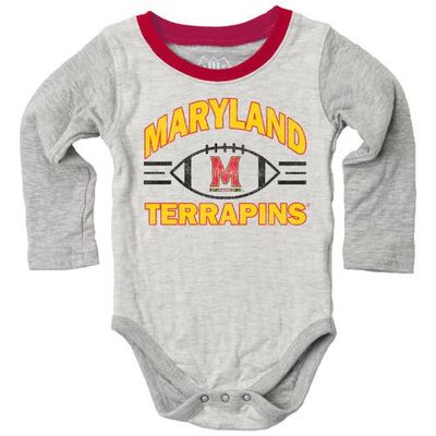 Wes & Willy Infant Wes & Willy Heather Gray Maryland Terrapins Jie Jie Hopper Set 