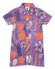 Wes & Willy Infant Wes & Willy Purple Clemson Tigers Vintage Floral Romper  - 1