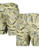 Wes & Willy Men's Wes & Willy Khaki UCF Knights Vintage Floral Swim Trunks - 1