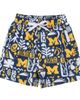 Wes & Willy Youth Wes & Willy Navy Michigan Wolverines Allover Print Swim Shorts  - 1