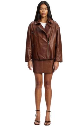 West 14th West 14th New Yorker Oversized Leather Moto Jacket