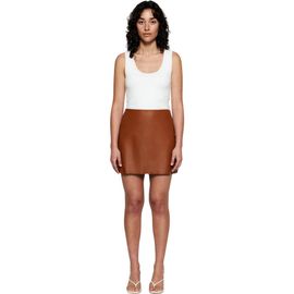 West 14th West 14th Rockefeller Leather Mini Skirt