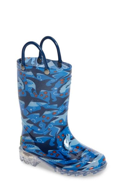 Western Chief Western Chief Shark Chase Light-Up Rain Boot