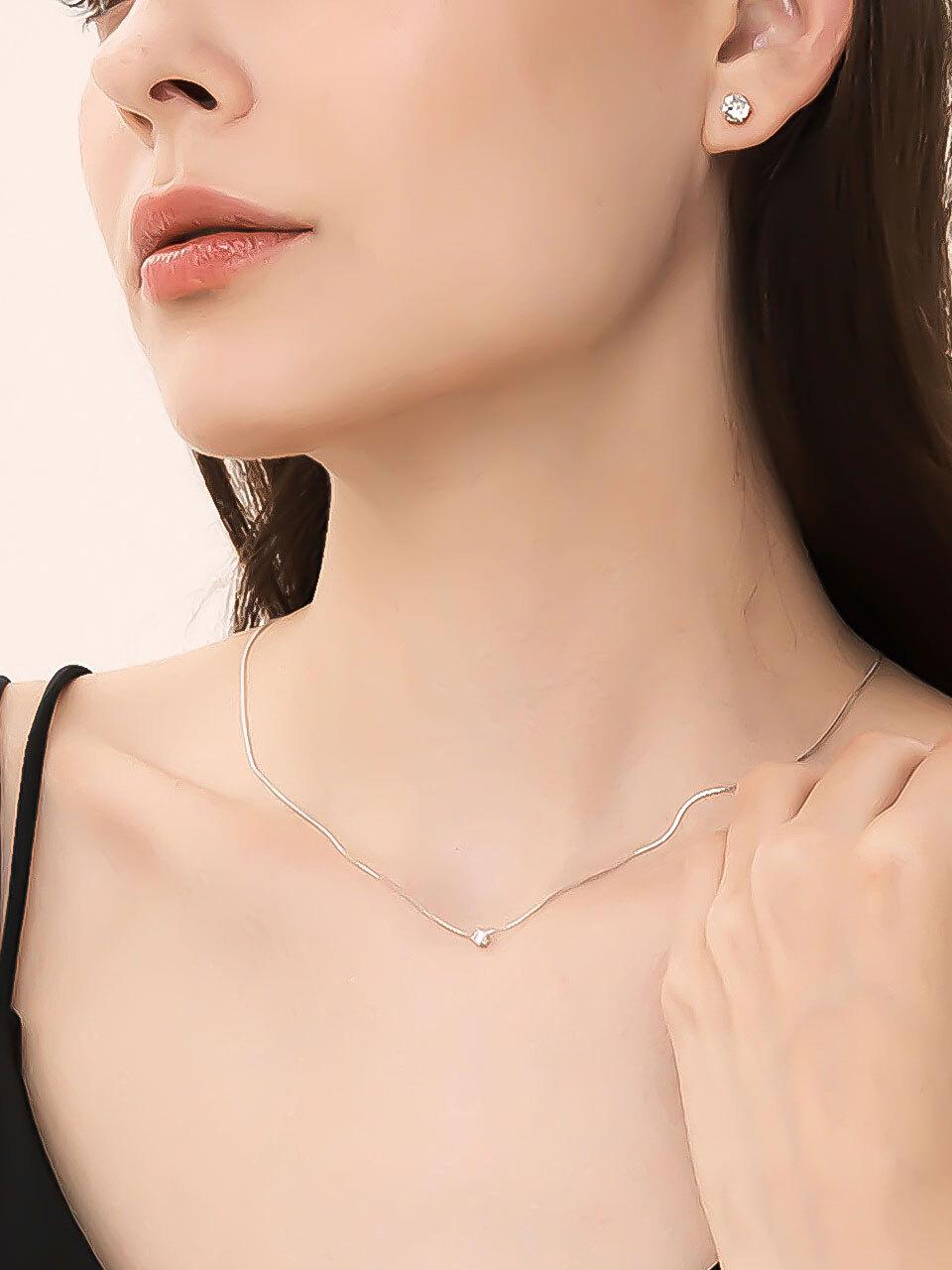 WESTISLAND Silver Simple Layered Necklace_WS0611511