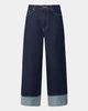 WeWoreWhat WeWoreWhat Baggy Cuff Jean in Raw Blue Wash, Women's at Urban Outfitters - 2