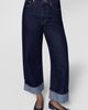WeWoreWhat WeWoreWhat Baggy Cuff Jean in Raw Blue Wash, Women's at Urban Outfitters - 3