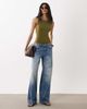 WeWoreWhat WeWoreWhat boat neck bodysuit in olive-Green - 2