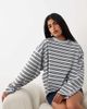WeWoreWhat WeWoreWhat boxy oversized crew neck long sleeve top in baby blue - 1