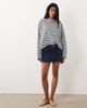 WeWoreWhat WeWoreWhat boxy oversized crew neck long sleeve top in baby blue - 2