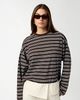 WeWoreWhat WeWoreWhat Boxy Oversized Striped Crew Neck Top in Esp. Baby Blue, Women's at Urban Outfitters - 2