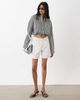 WeWoreWhat WeWoreWhat bubble button up poplin shirt in navy - 2