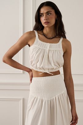 WeWoreWhat WeWoreWhat Button Up Tank Top in White, Women's at Urban Outfitters