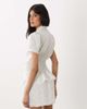 WeWoreWhat WeWoreWhat cinched button up top in white polka dots - 3