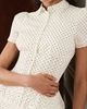 WeWoreWhat WeWoreWhat Cinched Button Up Top in White/Black, Women's at Urban Outfitters - 3