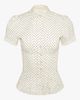 WeWoreWhat WeWoreWhat Cinched Button Up Top in White/Black, Women's at Urban Outfitters - 5