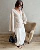 WeWoreWhat WeWoreWhat Cinched Waist Cardigan in Heather Oat, Women's at Urban Outfitters - 1