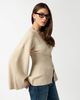 WeWoreWhat WeWoreWhat Cinched Waist Cardigan in Heather Oat, Women's at Urban Outfitters - 3