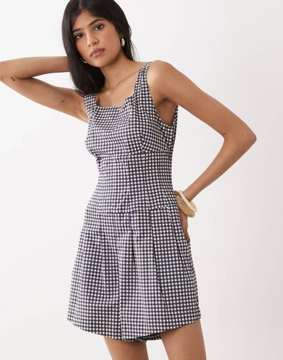 WeWoreWhat WeWoreWhat corset romper in navy
