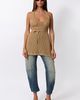 WeWoreWhat WeWoreWhat Crochet Halter Tunic Top in Almond, Women's at Urban Outfitters - 1
