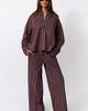 WeWoreWhat WeWoreWhat Cropped Button Front Shirt Top in Espresso Blue, Women's at Urban Outfitters - 2
