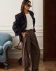 WeWoreWhat WeWoreWhat Double Belt Trouser Pant in Iron, Women's at Urban Outfitters - 1