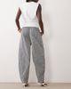 WeWoreWhat WeWoreWhat drawstring waist pull on balloon pants in navy stripe - 3
