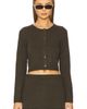 WeWoreWhat WeWoreWhat Fitted Crewneck Cardigan - 1