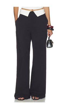 WeWoreWhat WeWoreWhat Fold-over Waist Trouser