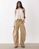 WeWoreWhat WeWoreWhat halter neck top in ivory and almond polka dots-White - 3