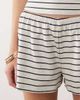 WeWoreWhat WeWoreWhat knit pull on hot shorts in gray stripe - part of a set - 3