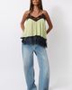 WeWoreWhat WeWoreWhat Lace Trim Cami in Matcha, Women's at Urban Outfitters - 2