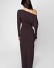 WeWoreWhat WeWoreWhat Off Shoulder Sweater Dress in Vintage Espresso, Women's at Urban Outfitters - 5