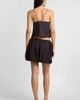 WeWoreWhat WeWoreWhat Onia Air Linen Bubble Mini Skirt in Espresso, Women's at Urban Outfitters - 2