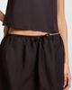 WeWoreWhat WeWoreWhat Onia Air Linen Bubble Mini Skirt in Espresso, Women's at Urban Outfitters - 5