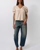 WeWoreWhat WeWoreWhat Puff Sleeve Baby Doll Top in Gingham Soybean, Women's at Urban Outfitters - 2