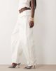 WeWoreWhat WeWoreWhat pull on fold over pants in ivory-White - 2