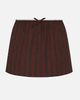 WeWoreWhat WeWoreWhat Pull On Mini Skirt in Brown Navy, Women's at Urban Outfitters - 5