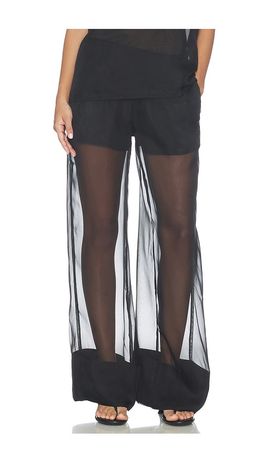 WeWoreWhat WeWoreWhat Pull On Sheer Trouser Pant