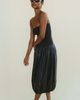 WeWoreWhat WeWoreWhat Ribbed Leather Bubble Midi Dress in Vintage Espresso, Women's at Urban Outfitters - 1