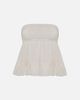 WeWoreWhat WeWoreWhat Ruched Strapless Top in Cloud, Women's at Urban Outfitters - 5