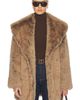 WeWoreWhat WeWoreWhat Shawl Collar Faux Fur Coat - 1