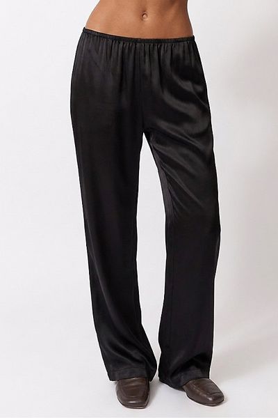 WeWoreWhat WeWoreWhat Silky Pull On Pant in Black, Women's at Urban Outfitters