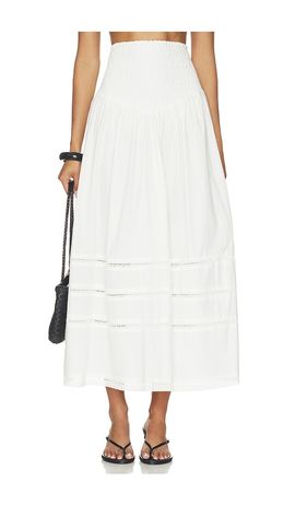 WeWoreWhat WeWoreWhat Smocked Maxi Skirt